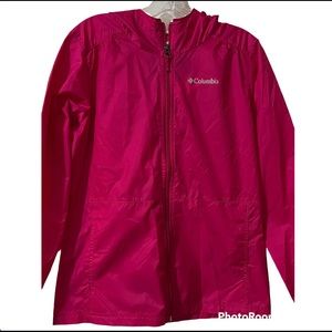 Girls Slipper Slope Rain Jacket - Bright Pink
